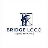 Bridge Logo Design Vector Icon Template