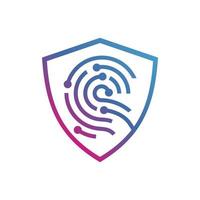 Abstract Shield Security Logo Template vector