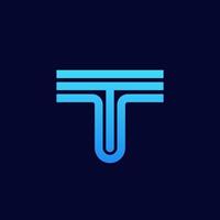 Letter T logo icon design template elements. vector illustration