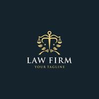 creative law office logo design template vector
