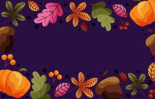 fondo floral de otoño vector