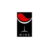 plantilla de vector de diseño de logotipo de vino