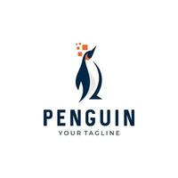 pingüino vector logo icono símbolo diseño