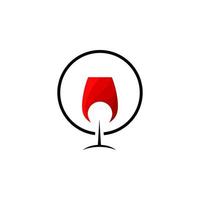 plantilla de vector de diseño de logotipo de vino