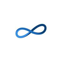 Infinity symbol limitless logo design vector template