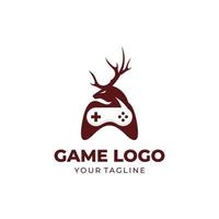 plantilla de vector de diseño de logotipo de consola de juegos