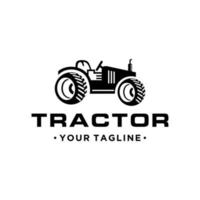 plantilla de vector de logotipo de granja de tractor