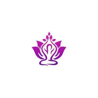 plantilla de vector de logotipo de yoga