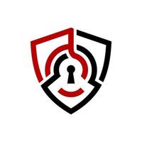 Abstract Shield Security Logo Template vector