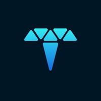Letter T logo icon design template elements. vector illustration