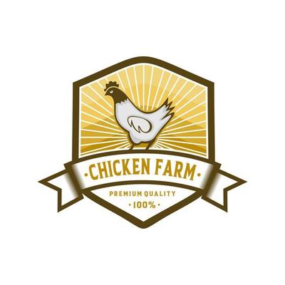 Chicken Farm Logo Vector Template