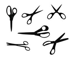 scissors silhouette vectors
