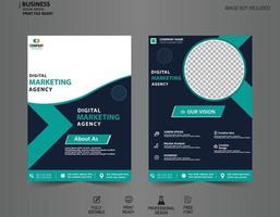 Minimal Corporate business flyer template design set or creative flyer template Free Vector