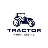 plantilla de vector de logotipo de granja de tractor