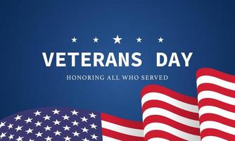 Día de los Veteranos. Honrando a todos que sirvieron. fondo del día de los veteranos. ilustración de diseño 11 de noviembre vector