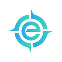 Letter E logo icon design element template. vector illustration