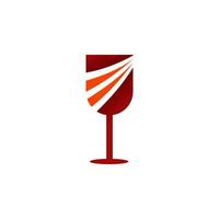 plantilla de vector de diseño de logotipo de vino