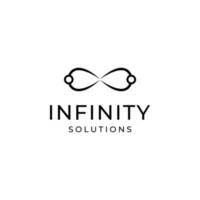 Infinity symbol limitless logo design vector template