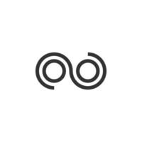 Infinity symbol limitless logo design vector template