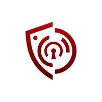 Abstract Shield Security Logo Template vector