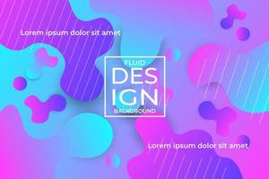 Abstract Colorful Fluid Background Design Template vector