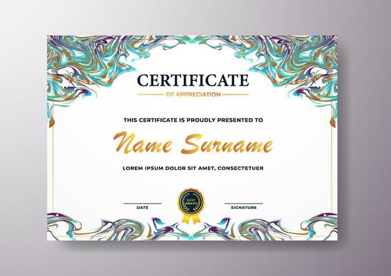 Elegant And Beautiful Certificate Template Design For  Corporate, Graduation, and Organization