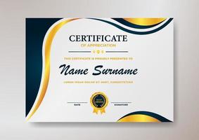 Elegant And Beautiful Certificate Template Design For  Corporate, Graduation, and Organization vector