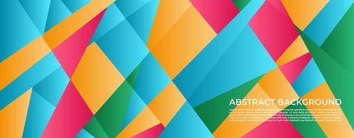 colorful geometrical Background Template Design vector