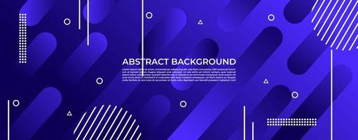 Abstract Blue Background Geometrical Shape Template Design For Banner vector