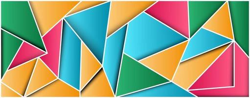 Colorful background geometric. triangle shape for wall art, banner, sales promotion advertising and website design vector