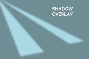 shadow overlay background. windows shadow and ventilation hole backdrop graphic vector design