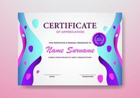 Elegant And Beautiful Certificate Template Design For  Corporate, Graduation, and Organization vector