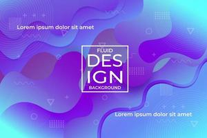 Abstract Colorful Fluid Background Design Template vector