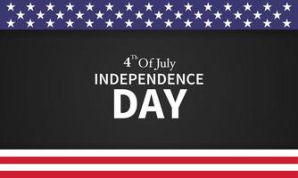 cuatro de julio día de la independencia. diseño de ilustración vectorial vector