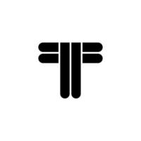 Letter T logo icon design template elements. vector illustration