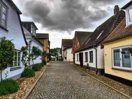 Maasholm at the river schlei in germany photo