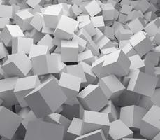 Texture of many square blocks. 3d render photo