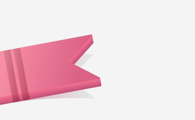 3d red ribbon on the floor with spaced background