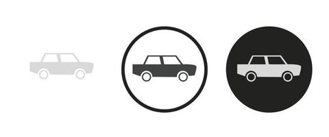 icono de coche conjunto de iconos web .ilustración vectorial vector