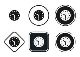 icono de reloj conjunto de iconos web. colección de iconos plana. ilustración vectorial sencilla. vector