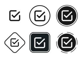 checkbox outline icon . web icon set . icons collection flat. Simple vector illustration.