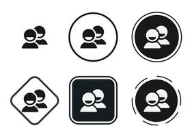 contacts icon . web icon set . icons collection flat. Simple vector illustration.