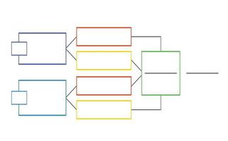 Linear Flowchart. Illustration of infographic business, graph and diagram planning vector