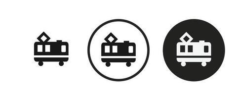 electric train icon . web icon set . icons collection flat. Simple vector illustration.