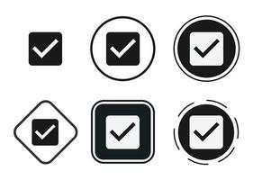 checkbox icon . web icon set . icons collection flat. Simple vector illustration.