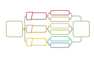 Linear Flowchart. Illustration of infographic business, graph and diagram planning vector