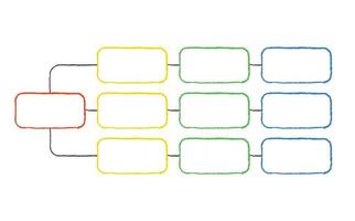 Linear Flowchart. Illustration of infographic business, graph and diagram planning vector