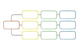 diagrama de flujo lineal. ilustración de negocios infográficos, gráficos y planificación de diagramas vector