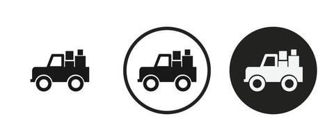 Freight car icon . web icon set .vector illustration vector