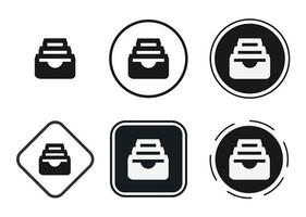 filing icon . web icon set . icons collection flat. Simple vector illustration.